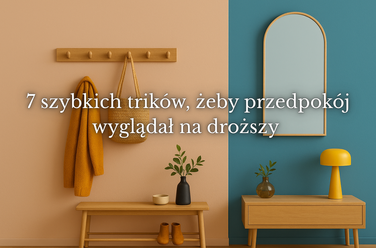 7 szybkich trików, żeby przedpokój wyglądał na droższy. Poradnik.