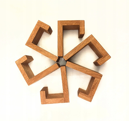  Drewniany Wieszak 3 szt. Samoprzylepny Ścienny Dębowy Haczyk na Taśmę