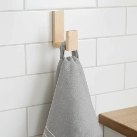 Drewniany Wieszak Ścienny na Skarpety Mikołaja Kominek Świąteczny Klon