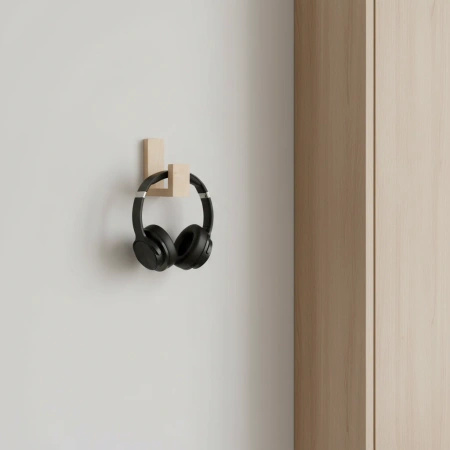 Drewniany Wieszak Ścienny na Skarpety Mikołaja Kominek Świąteczny Klon