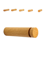 Wieszaki Drewniane 8 cm 3 szt na Ścianę Ubrania Ręczniki Spodnie Bukowe