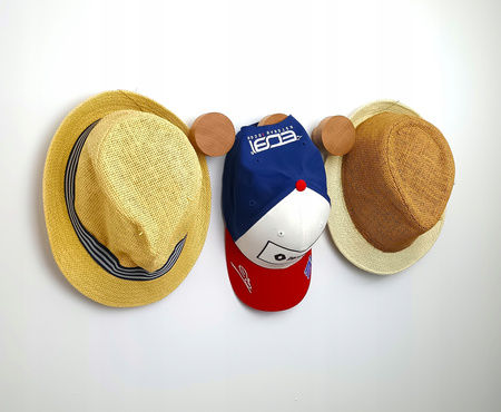 Okrągły Wieszak na Ubrania Drewniane 5,5 cm – Haczyk ścienny do Przedpokoju, Łazienki, Kuchni 60 mm Buk