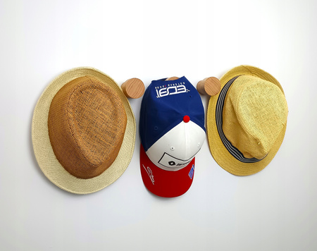 Haczyk Drewniany Ścienny okrągły – 5,5 cm - Wieszaki Ścienne Drewniane 45 mm Buk