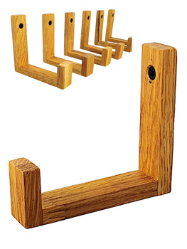 Długi wieszak z dębu na medale, kubki lub kwiaty – stylowy dodatek