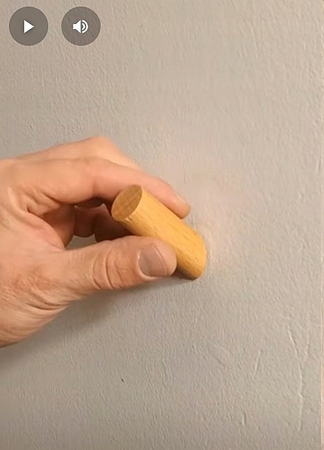 Wieszaki Drewniane 8 cm 3 szt na Ścianę Ubrania Ręczniki Spodnie Bukowe