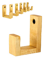 Jasne Wieszaki Ścienne Drewniane na Ręczniki i Ubrania - Klon