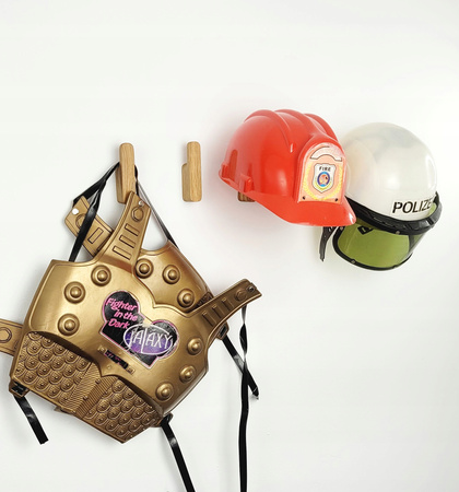 Drewniany Wieszak na Ubrania Samoprzylepny Dębowy Haczyk do Przedpokoju