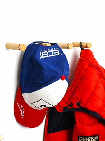 Drewniany wieszak ścienny Kołek 8 cm - na Ubrania Ręczniki Spodnie - Buk