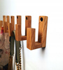 Mały Dębowy wieszak ścienny na ubrania ręczniki klucze  – drewniany haczyk ręcznie robiony