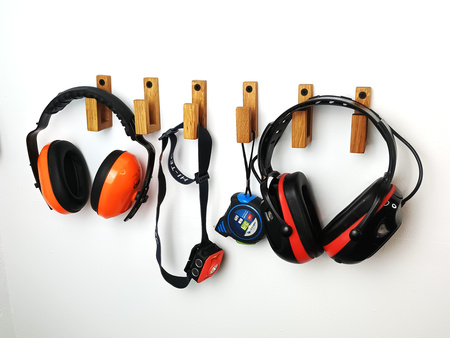 Mały Dębowy wieszak ścienny na ubrania ręczniki klucze  – drewniany haczyk ręcznie robiony