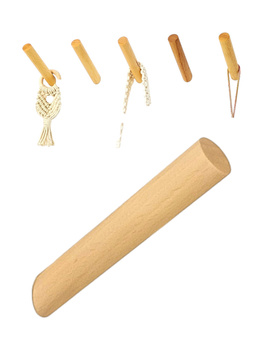 Drewniany wieszak Bukowy kinkiet ścienny 12 cm 3 szt. – wieszak na żarówkę lub makramę, rośliny do łazienki, przedpokoju, salonu.