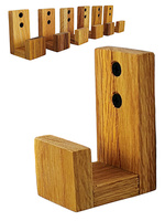 Dębowy wieszak na ręczniki 3 szt. – drewniany, do łazienki, handmade