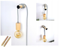 Nowoczesny Kinkiet Ścienny z Drewna Brzozowego – Designerska Lampa Handmade Polska Produkcja