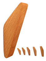 Drewniany wieszak ścienny na ubrania do przedpokoju – ukryty montaż - Buk