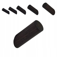 Wieszak do Przedpokoju Czarny Drewniany Ścienny Haczyk Na Ubrania Garderoby