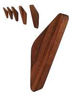 Wieszak Orzechowy do Przedpokoju 3 szt. – Drewniany Haczyk na Kurtki