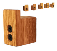 Minimalistyczny drewniany wieszak dębowy 3 szt. – drewniany haczyk na ubrania