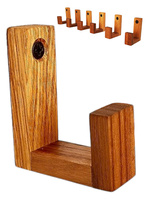 Mały wieszak dębowy do wąskiego przedpokoju – kompaktowy, drewniany