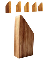 Stylowy wieszak drewniany dębowy na ścianę – pojedynczy, ręcznie robiony