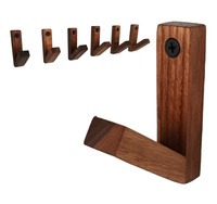 Orzechowy Wieszak do Łazienki - Przedpokoju – Drewniany Haczyk na Ubrania / Ręczniki