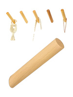 Drewniany wieszak Bukowy kinkiet ścienny 12 cm 3 szt. – wieszak na żarówkę lub makramę, rośliny do łazienki, przedpokoju, salonu.