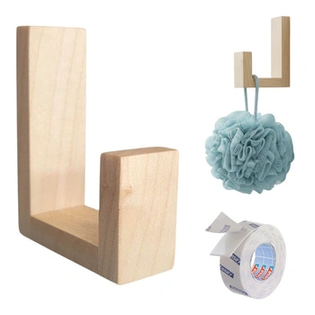 Drewniany Wieszak Ścienny na Skarpety Mikołaja Kominek Świąteczny Klon